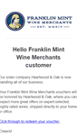Mobile Screenshot of franklinmintwine.com